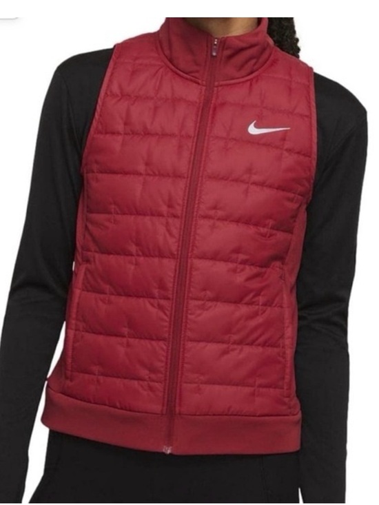 Nike Jackets & Blazers - NWT Nike THERMA-FIT Synthetic Fill  Pomegranate Women’s Running Vest Size Small